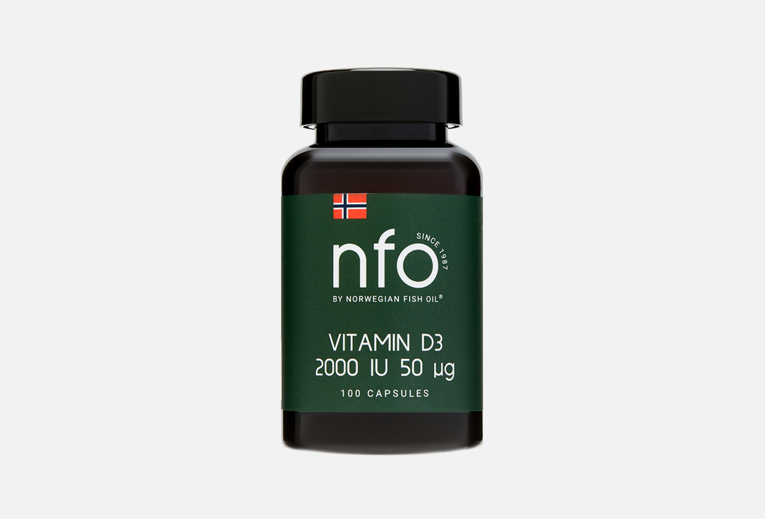Биологически активная добавка  NFO Витамин D3 2000 МЕ в капсулах 