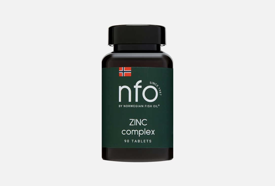 Изображение товара БАД для улучшения общего здоровья организма NFO Цинк и экстракт черного перца в капсулах