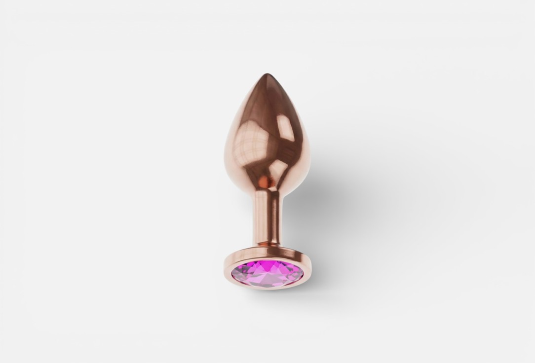 Изображение товара Анальная пробка Lola Games Diamond Shine S розовое золото металл для начинающих и опытных