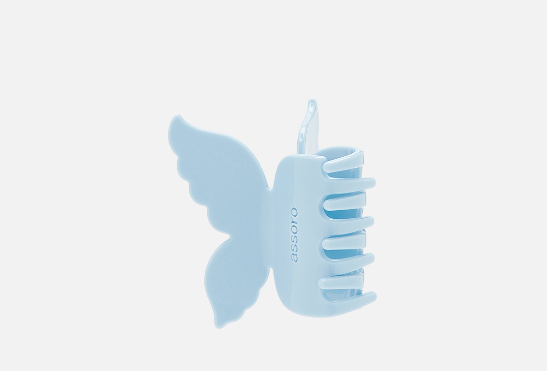 Изображение товара крабик для волос Assoro голубая бабочка