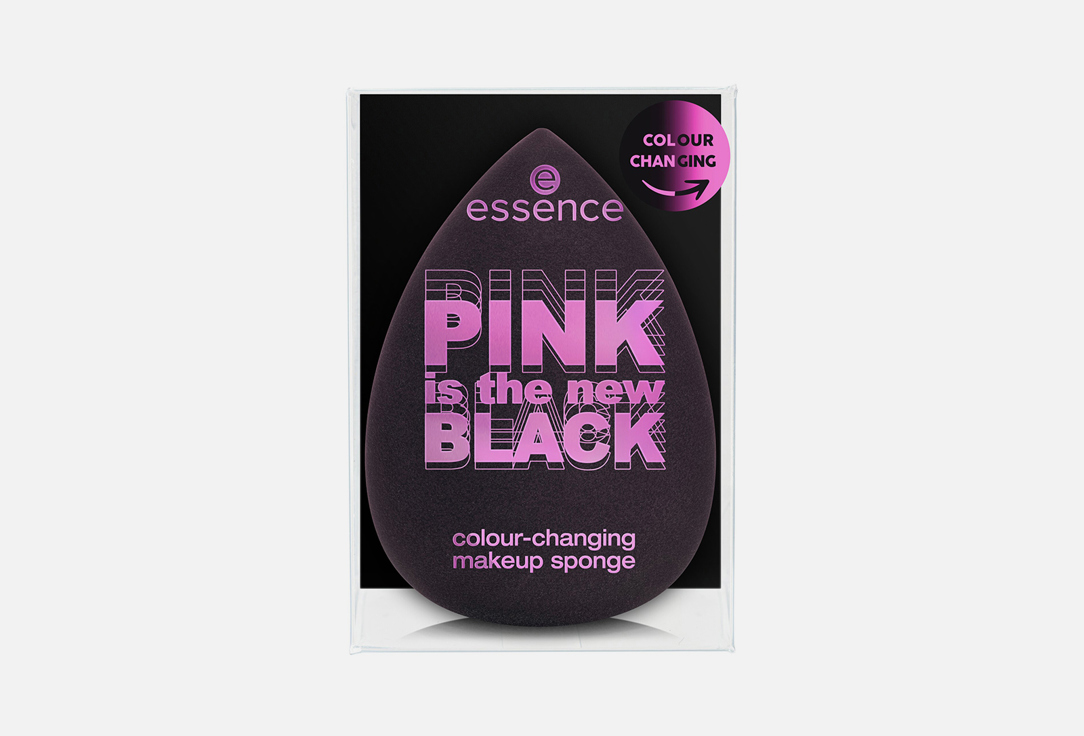 Спонж для макияжа Essence PINK is the new BLACK 01, Black, blacker, pink!