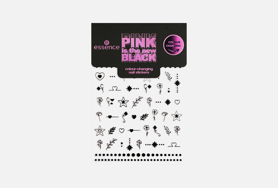 Стикеры для ногтей Essence PINK is the new BLACK nail stickers 01, What the...Pink?!