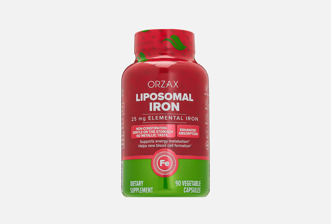 Изображение товара Липосомальное железо ORZAX 25 мг в капсулах