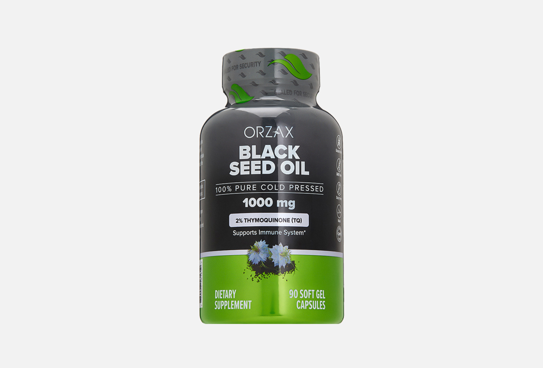 Изображение товара Бад для укрепления иммунитета ORZAX масло черного тмина 1000 мг в капсулах