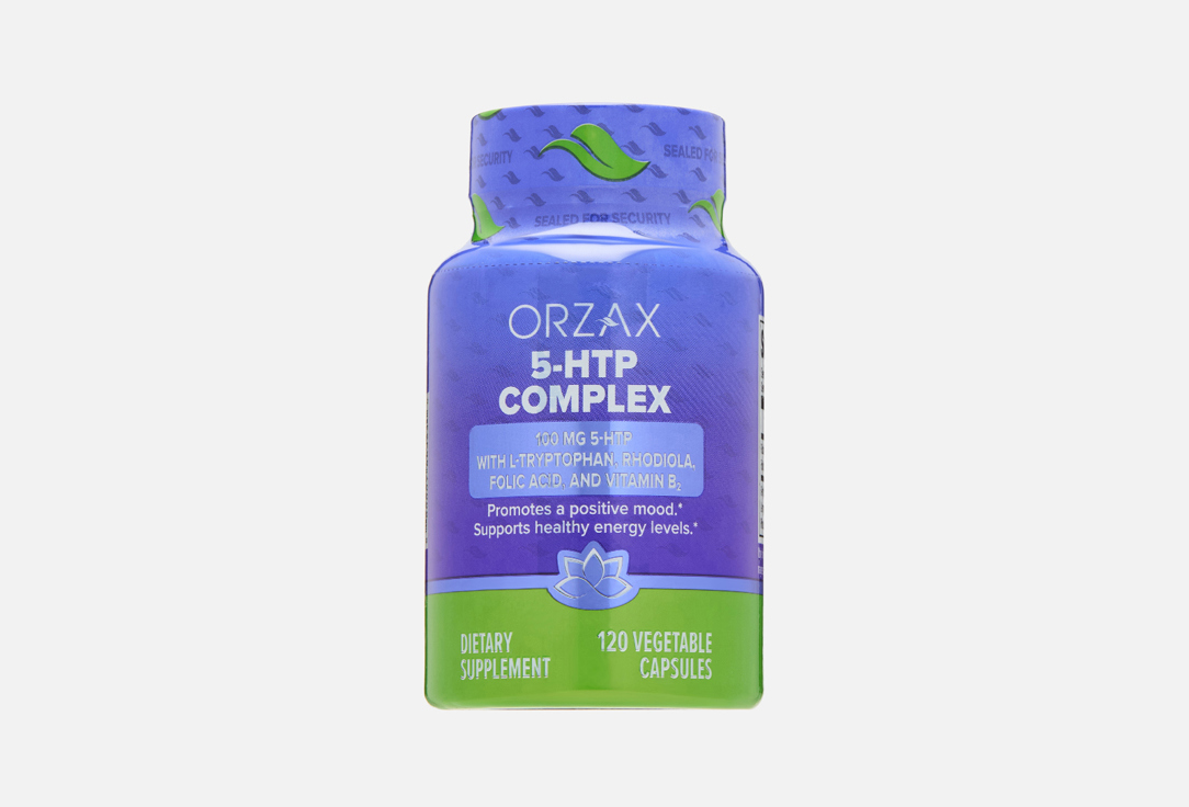 Изображение товара Бад для энергии и сна ORZAX 5-HTP 100 мг фолиевая кислота витамины