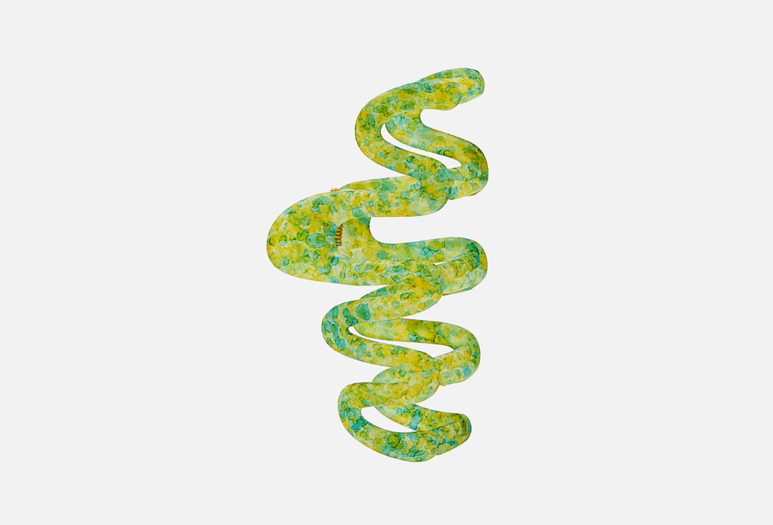 Изображение товара заколка-краб для волос KosmoShtuchki зеленый