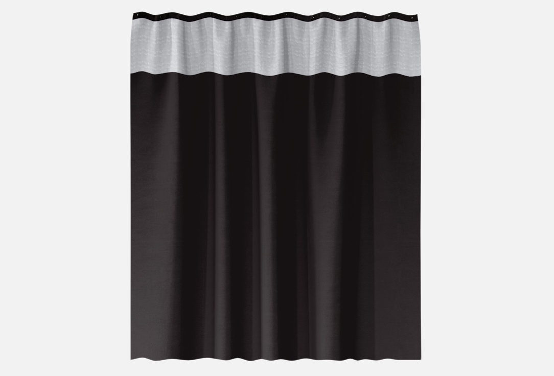 

Штора для ванной комнаты MOROSHKA, Черный, Magma, black 1 шт