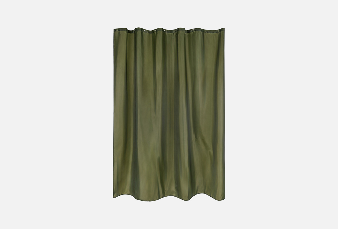 Занавеска (штора) для ванной комнаты Moroshka Teriberka, green 