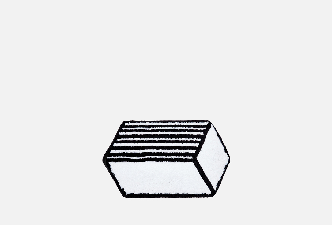 

Коврик для ванной комнаты MOROSHKA, Мультиколор, Grafica, white, black 1 шт