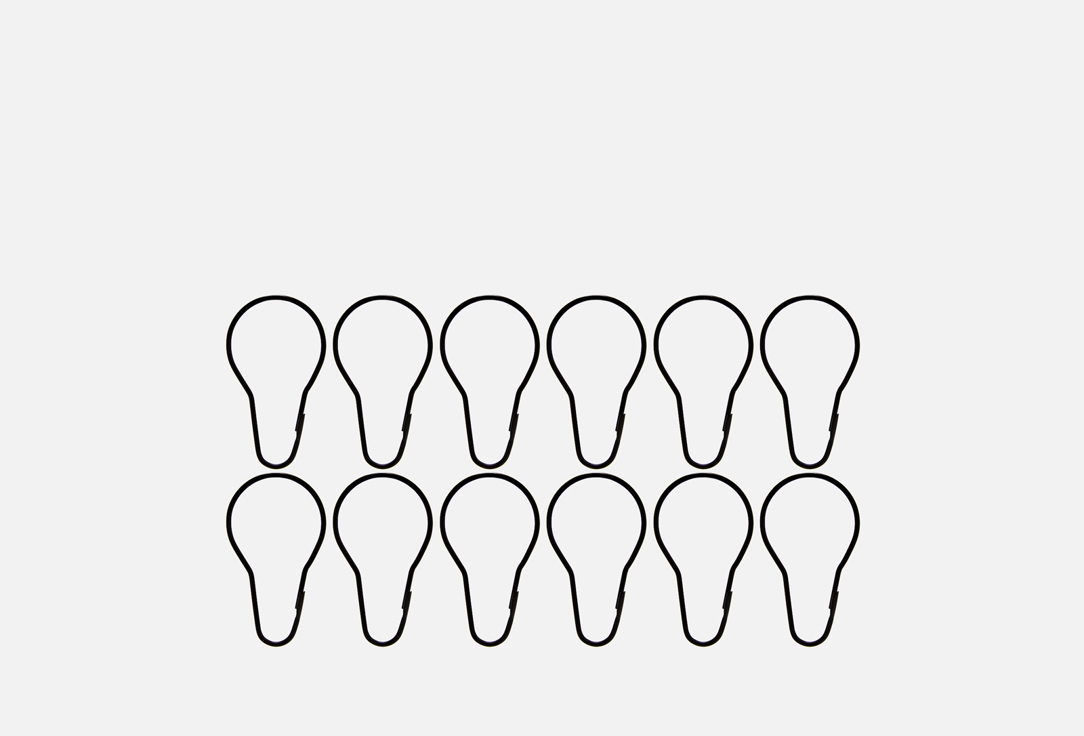 Изображение товара Набор колец для занавесок Memphis черные стальные 12 штук