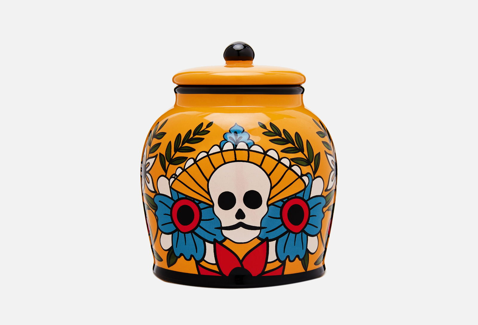 Moroshka Контейнер Los Muertos, yellow 1 шт — купить, цена в Москве