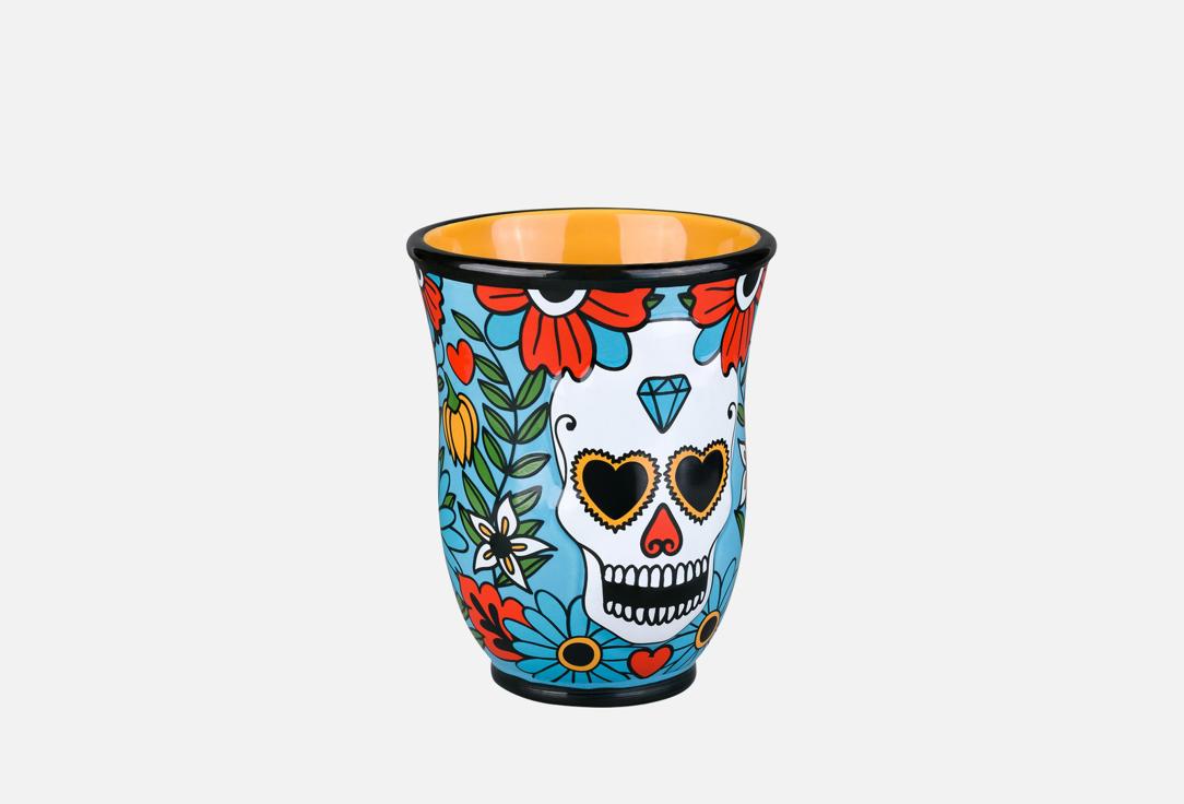 

Стакан для зубных щеток MOROSHKA, Синий, Los Muertos, blue 1 шт