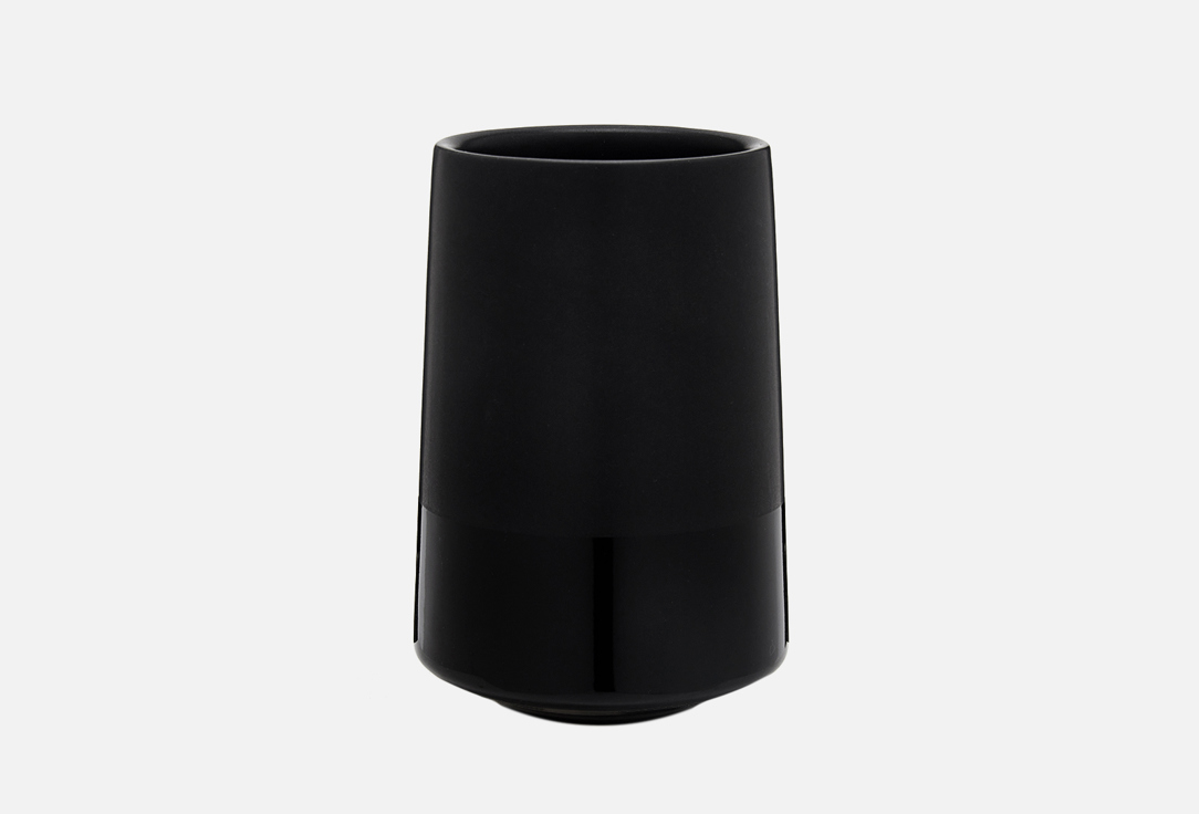 

Стакан для зубных щеток MOROSHKA, Черный, Magma, black 1 шт