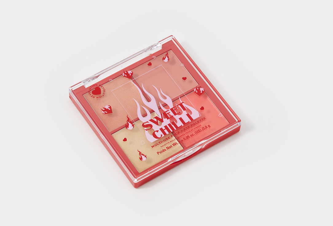 I Heart Revolution Палетка кремовых румян Sweet Chilli Cream Blush Quad 