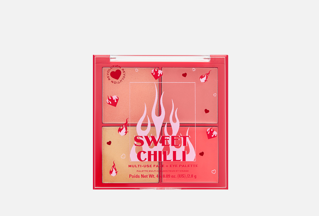 Изображение товара Палетка кремовых румян I Heart Revolution Sweet Chilli Cream Blush Quad