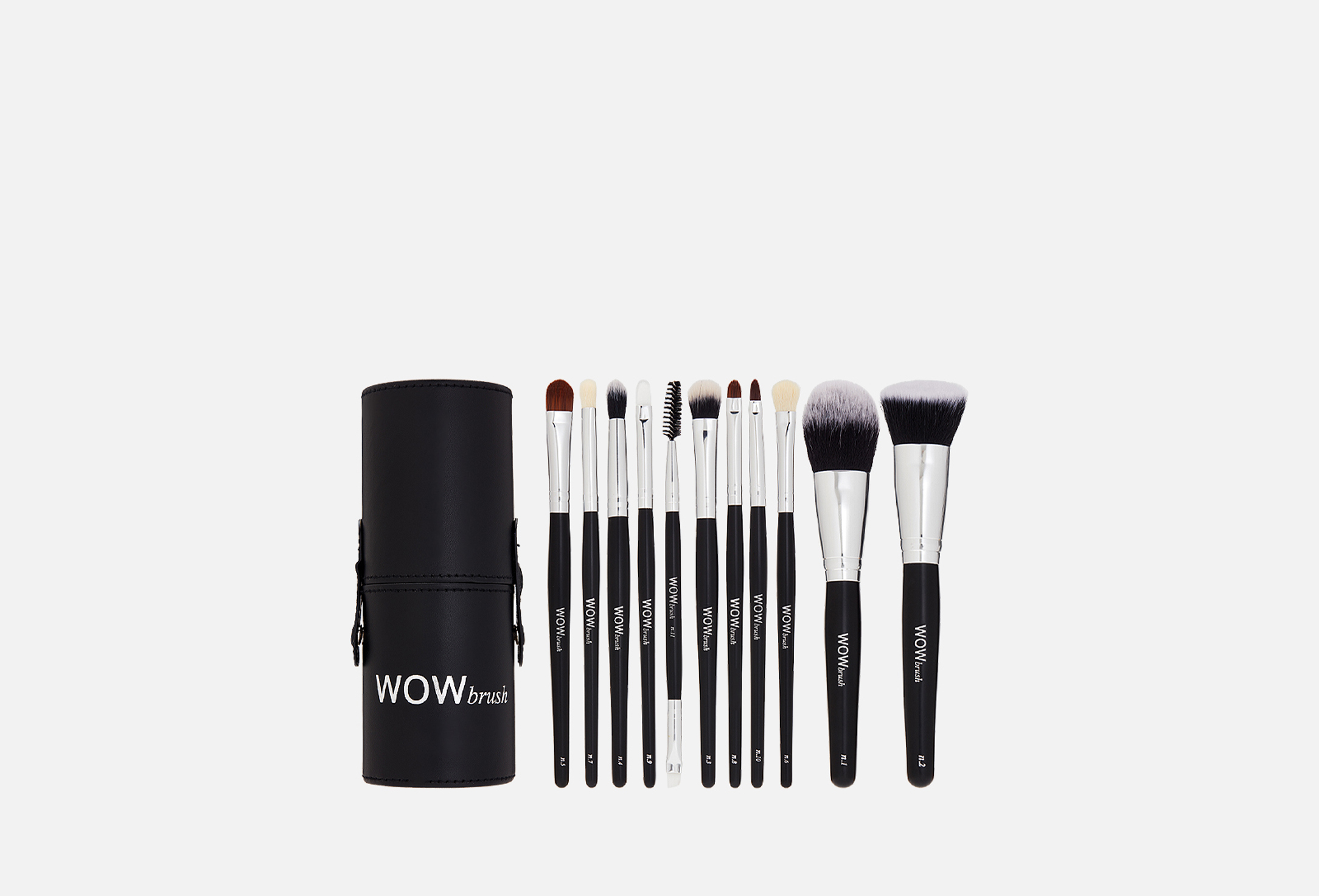 WOW brush Набор кистей для макияжа Makeup brush set 11 шт — купить, цена в Москве