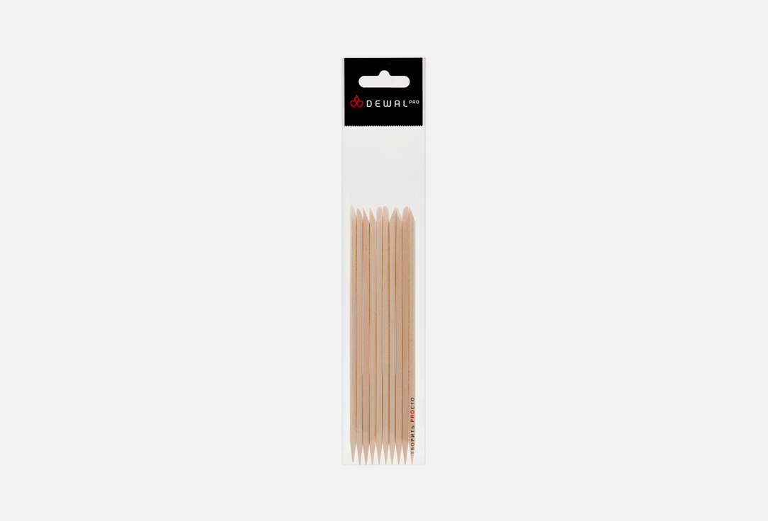 Палочки для маникюра DEWAL BEAUTY Деревянные 10 шт