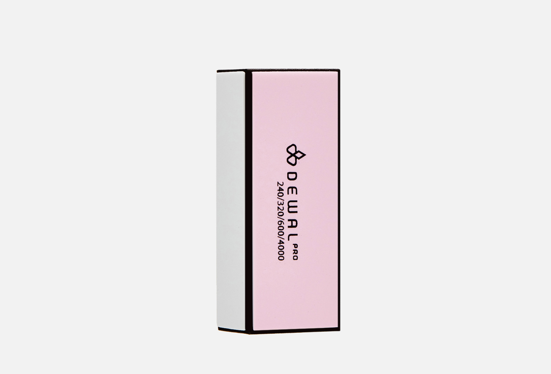 

Брусок для ногтей DEWAL, Розовый, Полировочный 4 в 1 1 шт