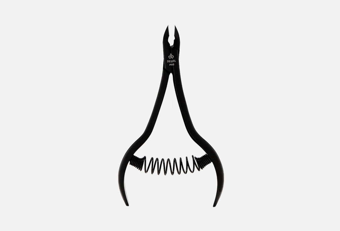 Изображение товара Кусачки для кутикулы Dewal черные глянцевые из японской стали