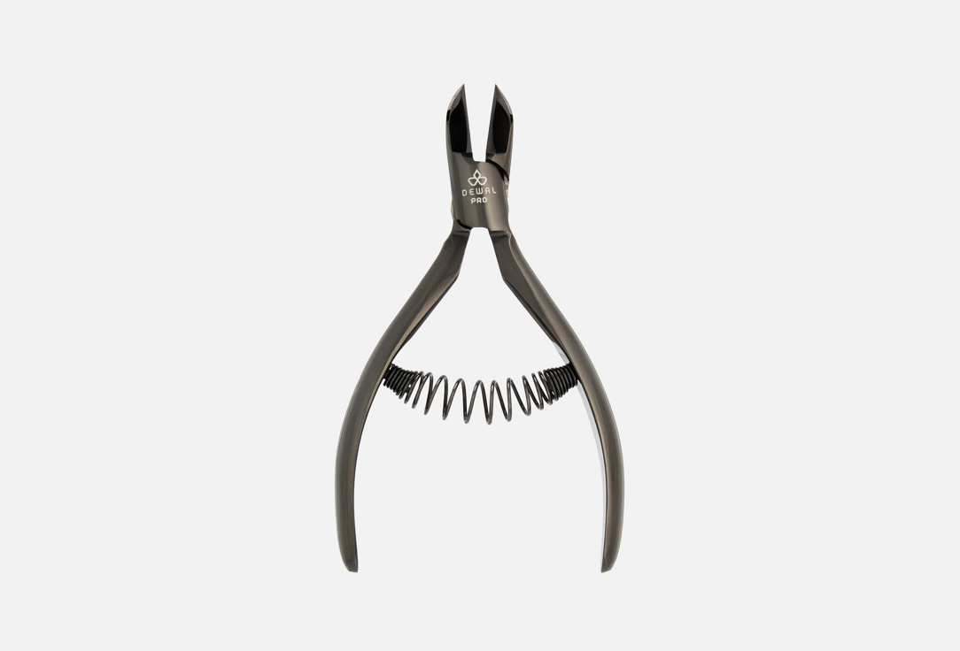 Изображение товара Кусачки для ногтей Dewal черные глянцевые из японской стали с титаном
