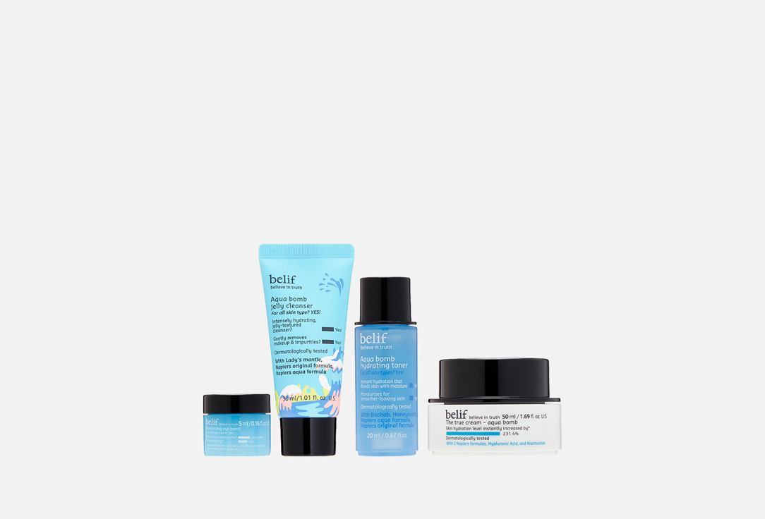 

Набор для ухода за кожей лица BELIF, Dive into hydration set 4 шт