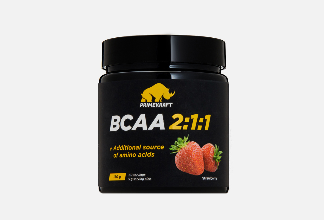 Изображение товара BCAA Prime Kraft L-валин, L-изолейцин со вкусом Клубника