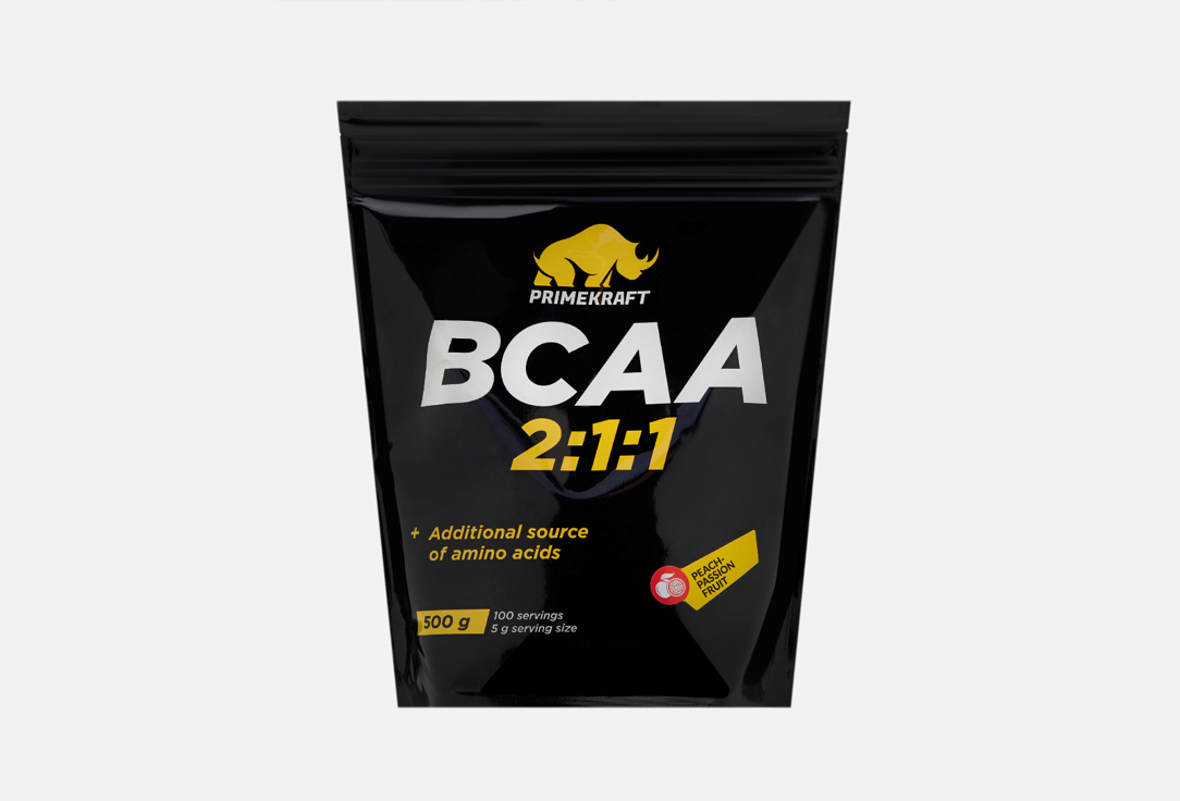 Изображение товара BCAA Prime Kraft L-валин, L-изолейцин со вкусом Персик-маракуйя