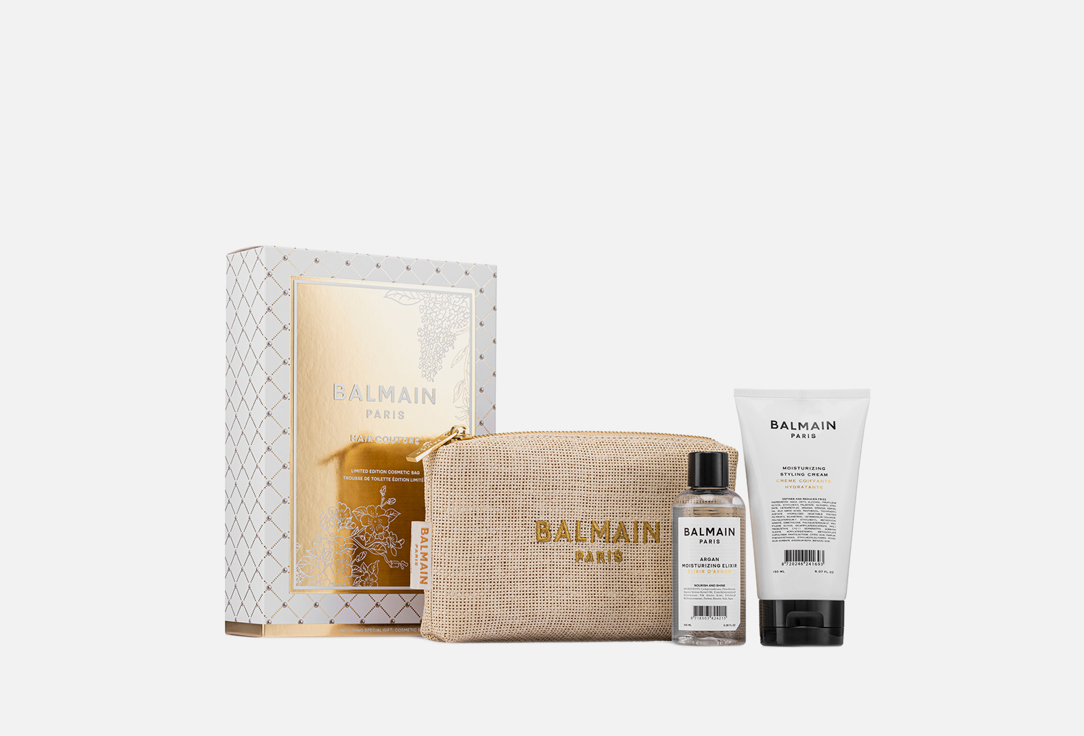 подарочный набор для волос BALMAIN PARIS HAIR COUTURE В Лимитированной летней косметичке 2 шт