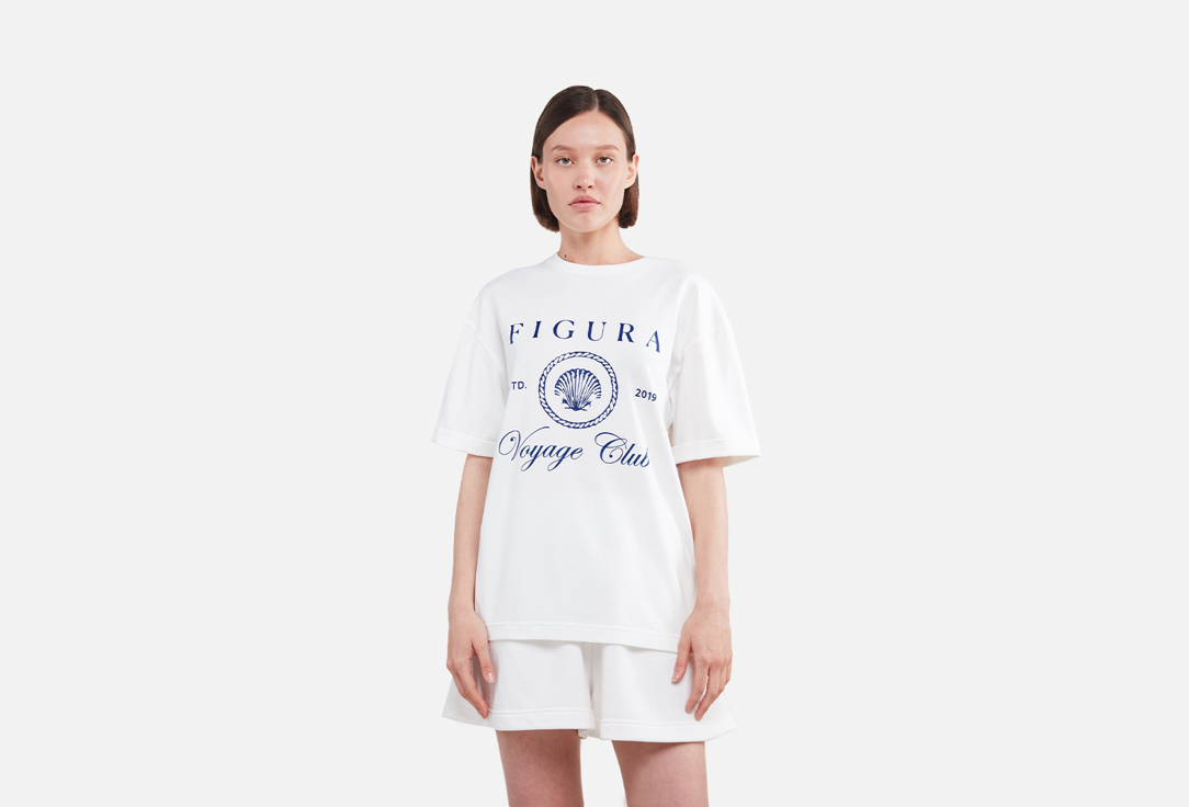 Изображение товара Футболка FIGURA Active Wear Voyage Club для женщин свободный крой однотонная