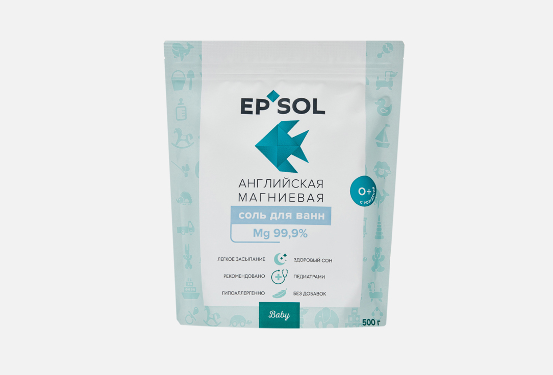 

Магниевая детская соль для купания EPSOL, Baby Mg 99,9% 500 г