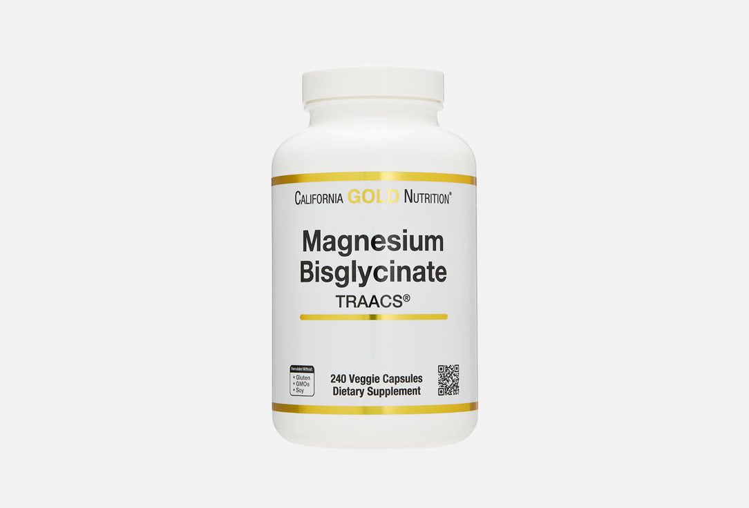 Бисглицинат Магния CALIFORNIA GOLD NUTRITION TRAACS 240 шт