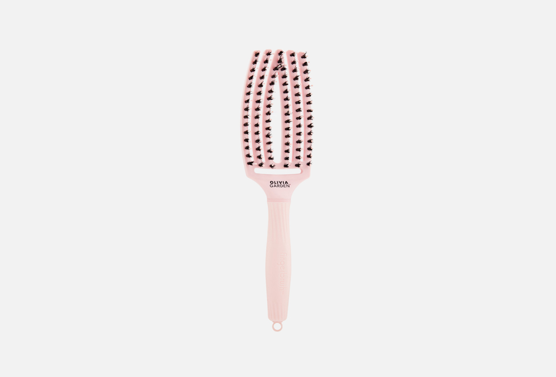 

Щетка для волос OLIVIA GARDEN, Fingerbrush Care Iconic Boar&Nylon Pastel Pink M. 1 шт