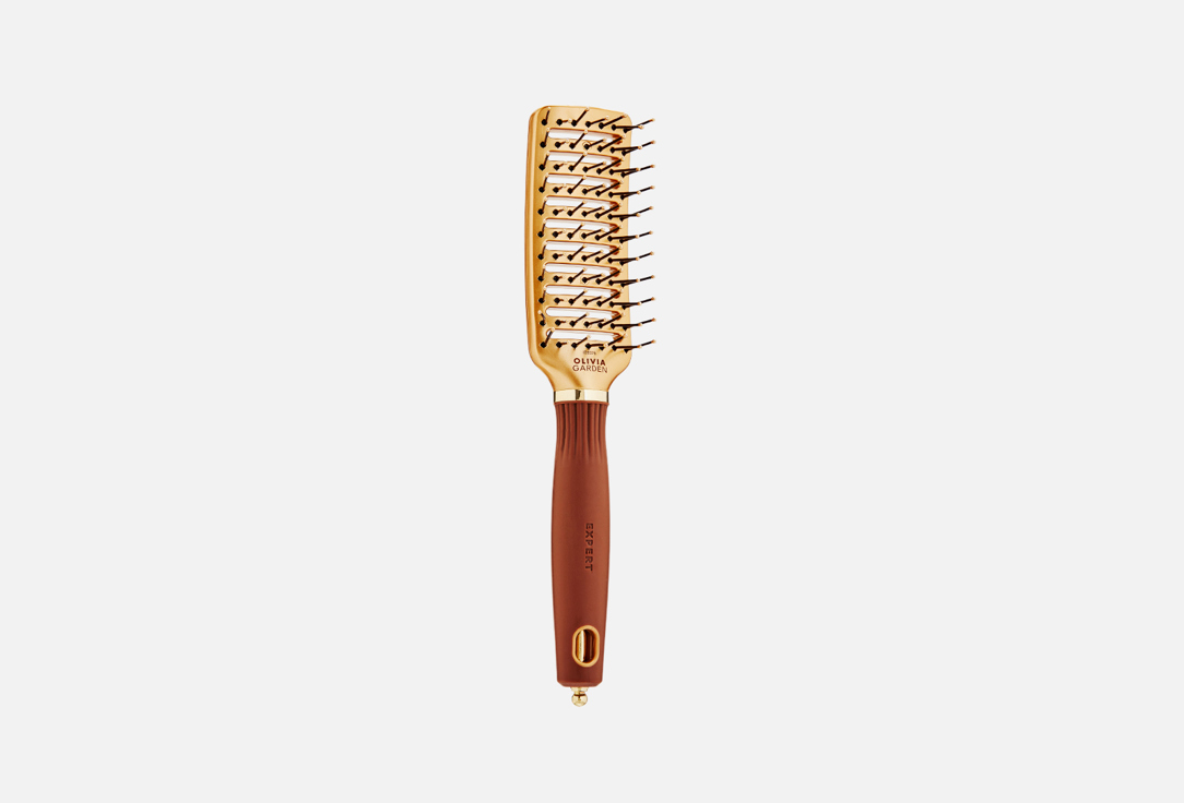 Изображение товара Щетка для волос Olivia Garden EXPERT STYLE VENT Nylon Bristles Gold&Brown