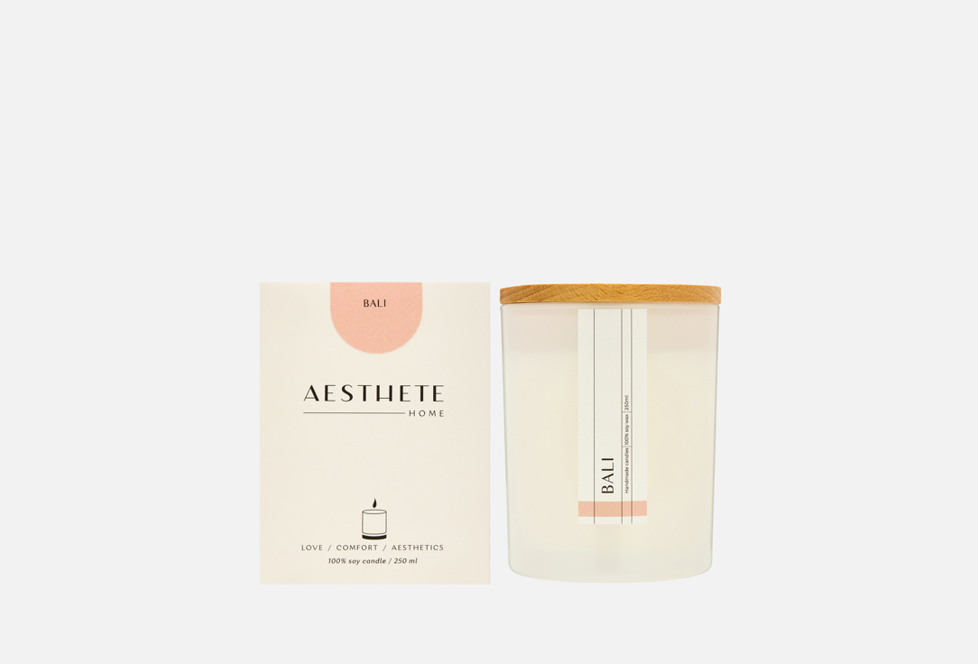 

Свеча ароматическая AESTHETE HOME, Белый, Bali 250 мл