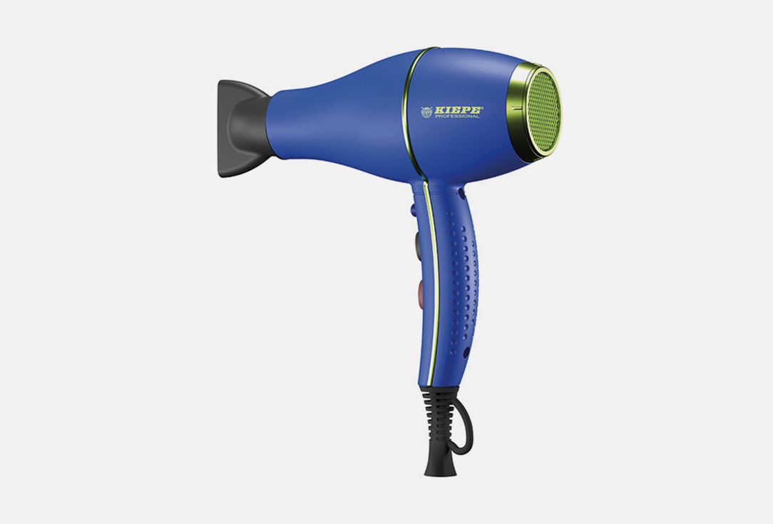 Изображение товара Профессиональный фен Kiepe Bloom blue мощность 2000 Вт, ионизация, 3 режима температуры
