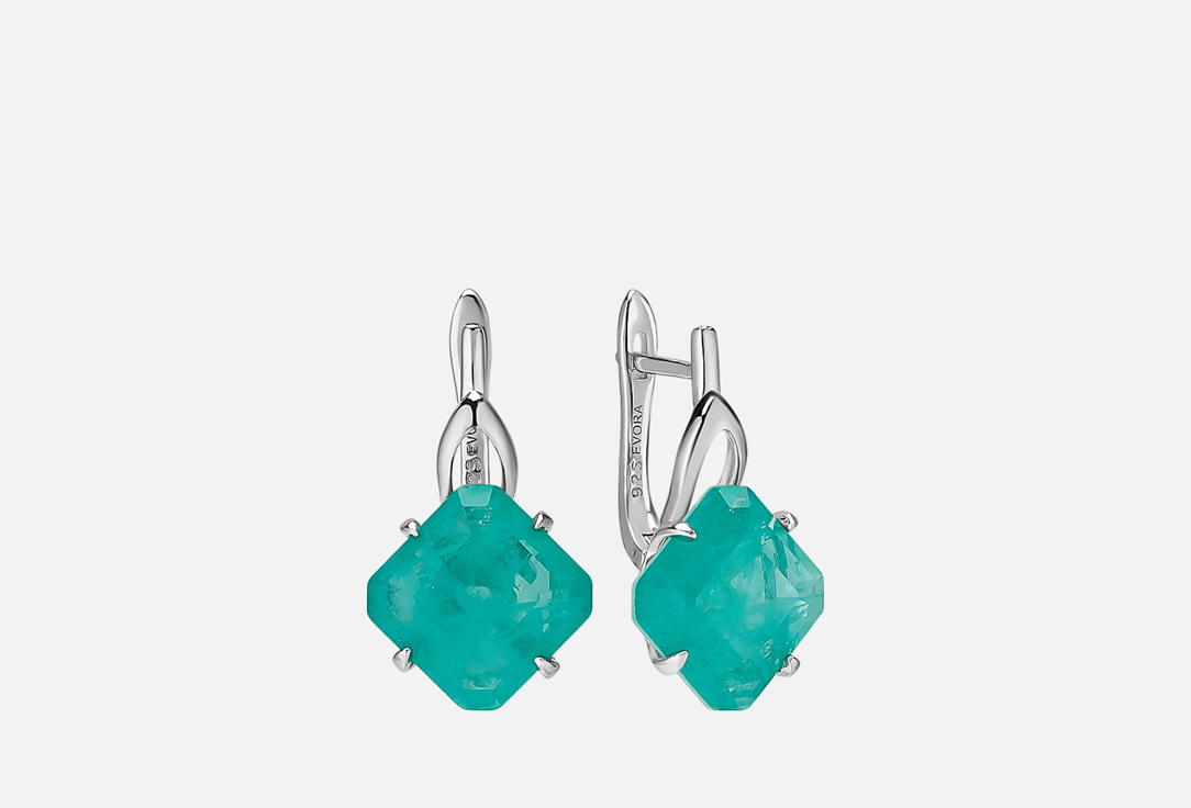 

Серьги серебряные TOSYA, С турмалинами 2 шт