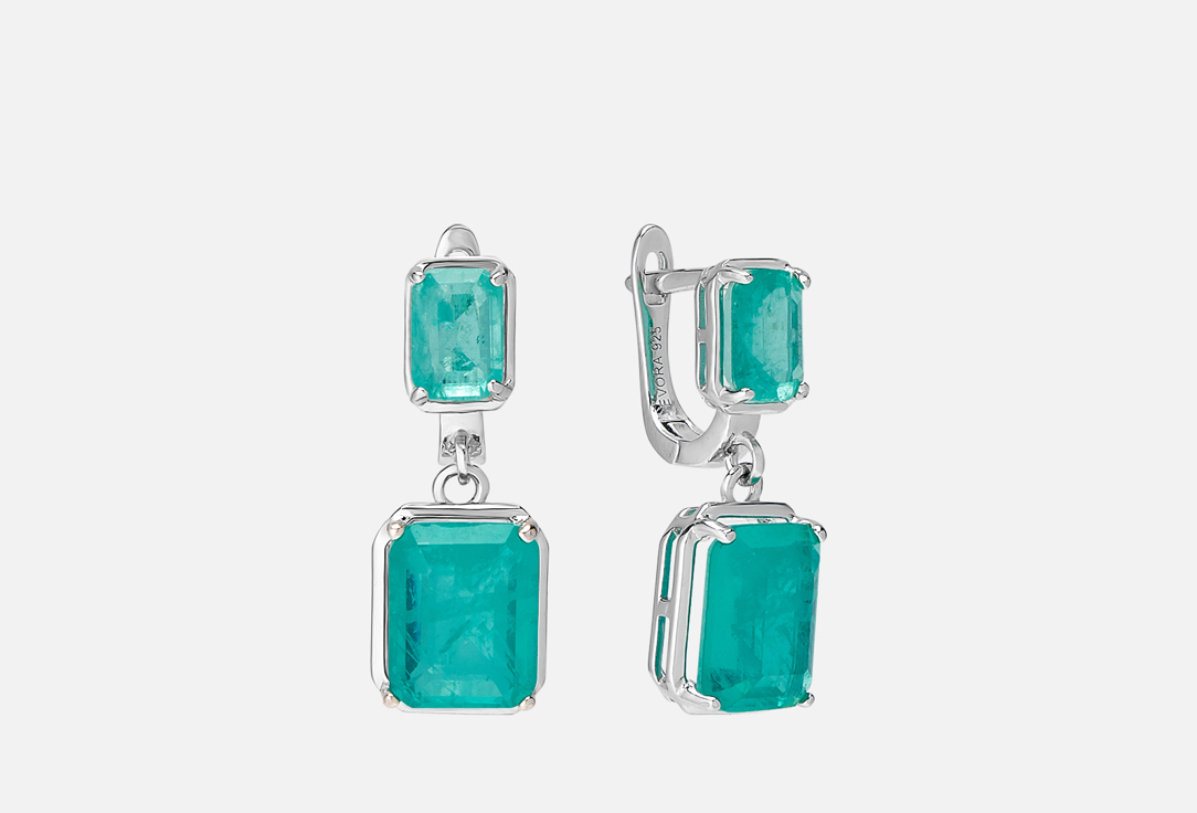 

Серьги серебряные TOSYA, С турмалинами 2 шт