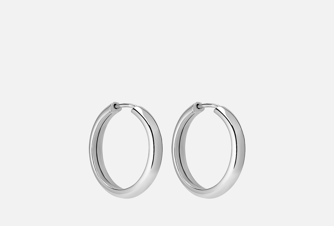 Изображение товара Серьги серебряные Tosya конго полукруглый профиль, 1,5 см