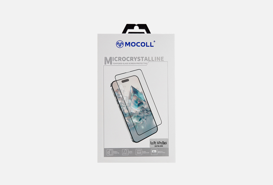 

Микрокристаллическое защитное стекло MOCOLL, 2.5D iPhone 14 pro max 1 шт