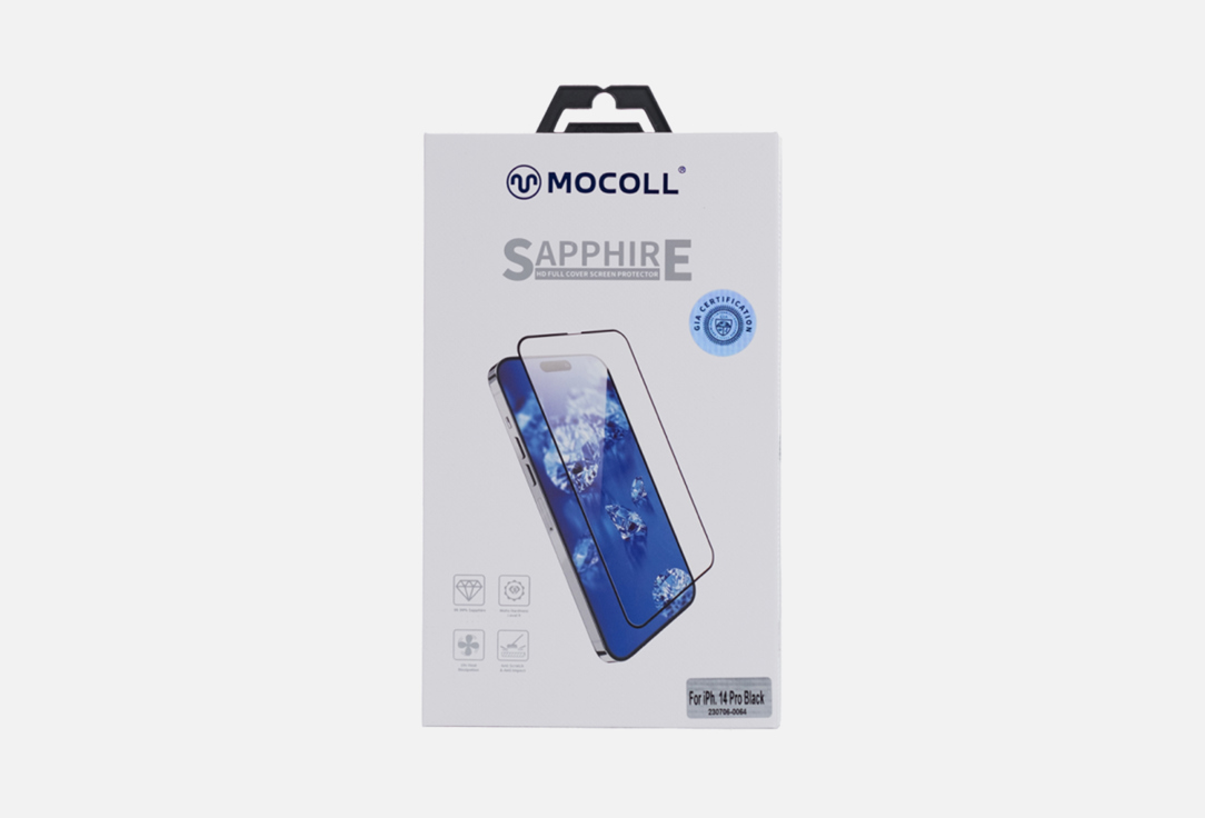 Сапфировое защитное стекло MOCOLL 2.5D iPhone 14 pro 