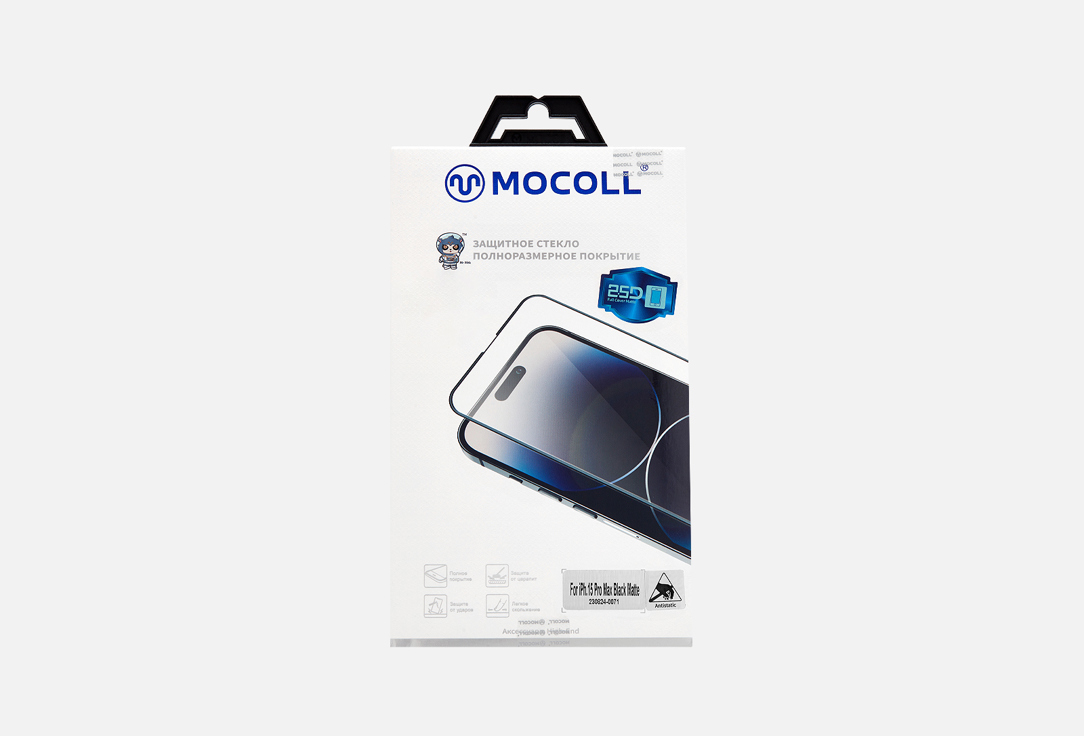 

Матовое защитное стекло MOCOLL, 2.5D iPhone 15 Pro Max 1 шт