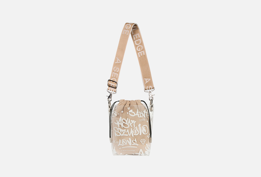 Изображение товара Сумка тоут A SECRET KNOWLEDGE Glassy Pattern White Tub Mini бежевый мешок