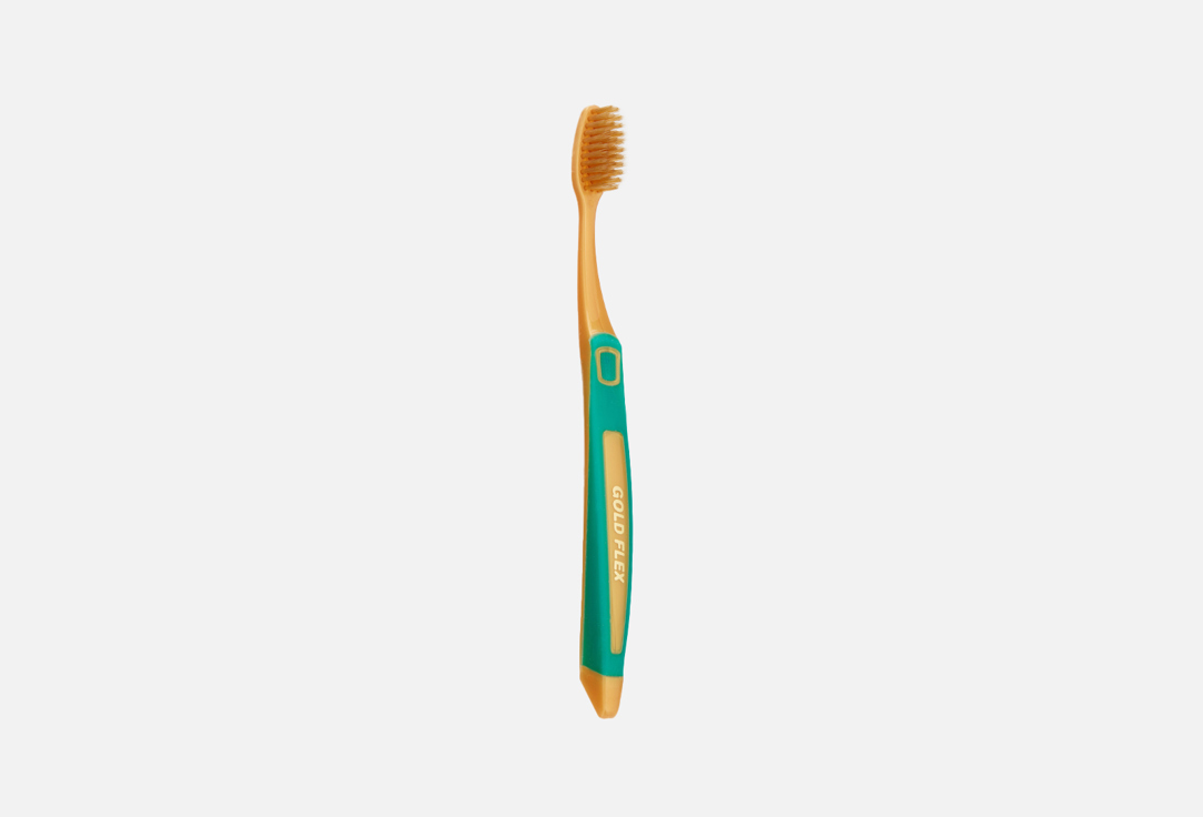Зубная щетка GOLD FLEX Мельхиор Золото Green 1 шт