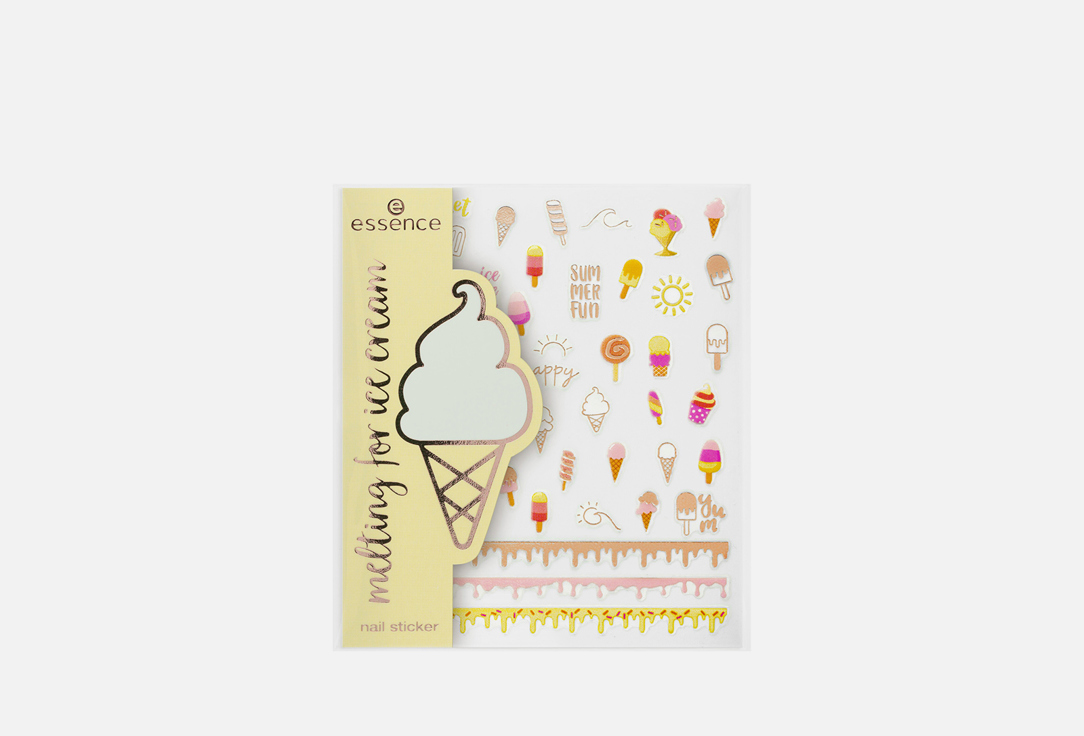 

Стикеры для ногтей ESSENCE, Бежевый, Melting for ice cream nail sticker Ice Cream Always! 54 шт