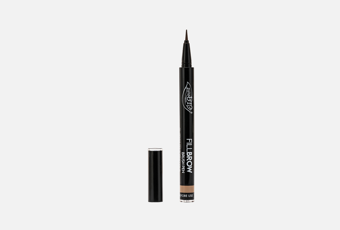 Фломастер для бровей PUROBIO COSMETICS Fillbrow BRUSH PEN  0.7 мл