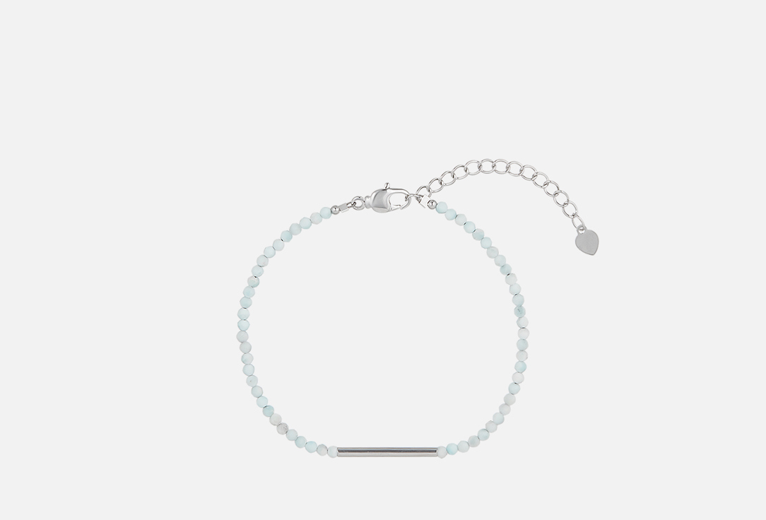 Изображение товара Браслет MORZA из гемиморфита серебристый с металлической вставкой для женщин