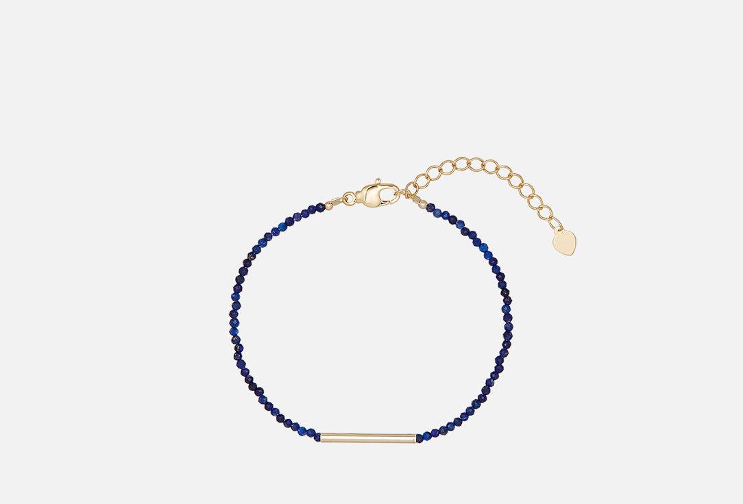Изображение товара Морza браслет из лазурита с золотистой вставкой 17 см женское украшение