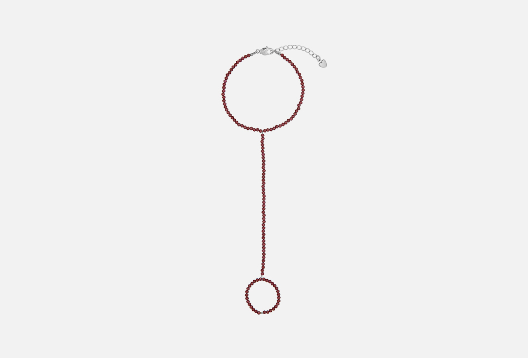 Изображение товара Слейв-браслет MORZA из граната серебристый