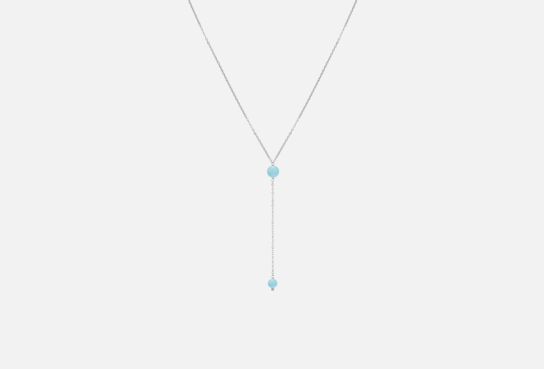 Изображение товара Сотуар MORZA с аквамарином 2 камня серебристый для женщин