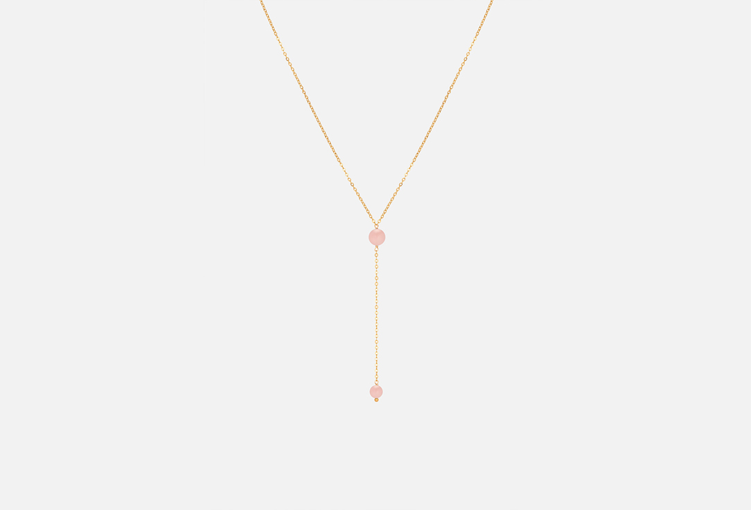 Изображение товара Сотуар MORZA с розовым кварцем золотистый